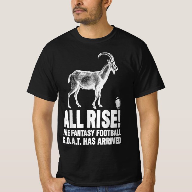 Goat league champion fantasy-fotboll t shirt (Framsida)
