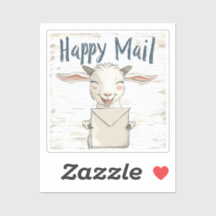 Goat, Lycklig Mail, Sticker Klistermärken
