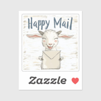 Goat, Lycklig Mail, Sticker Klistermärken