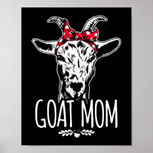 Goat Mamma Bandana Ansikte Poster