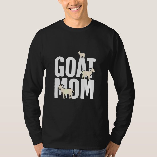 Goat Mamma Funny Goat Animal T Shirt (Framsida)