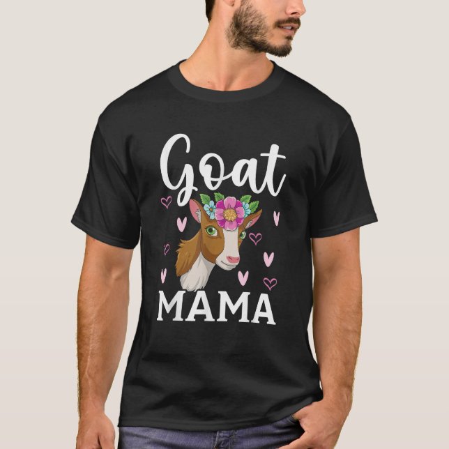 Goat Mamma Ranch Farm Animal Goat Whisperer Mor T Shirt (Framsida)