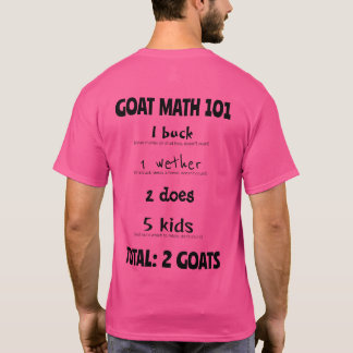 Goat Math 101 T Shirt