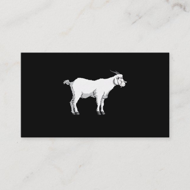 Goat med medicinsk ansiktsmask visitkort (Framsida)