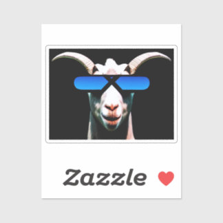 Goat med Sunglasses Sticker Klistermärken
