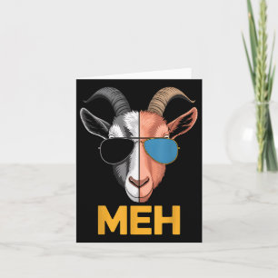 Goat Meh Funny Goat Älskare Farmer Gift Kort