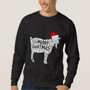 Goat Merry Goatmas Family Couple Matching Christma Lång Ärmad Tröja