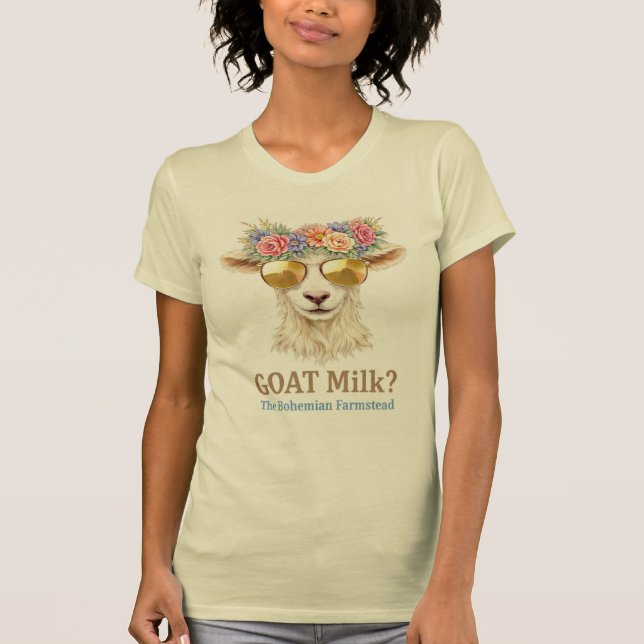 GOAT Milk? Farmstead Womens' Tee (Framsida)