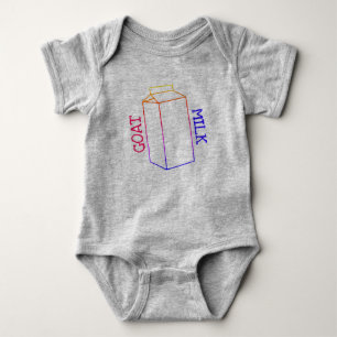 Goat Mjölk Onsie Baby Bodykostydräkt T Shirt