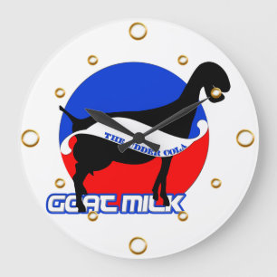 Goat Mjölk Wall Clock Stor Klocka