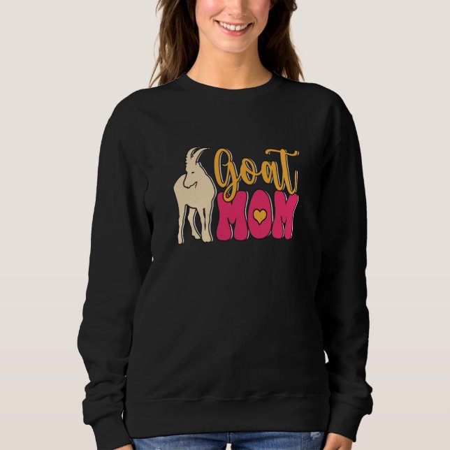 Goat Mom Farmer Farm Animal T Shirt (Framsida)