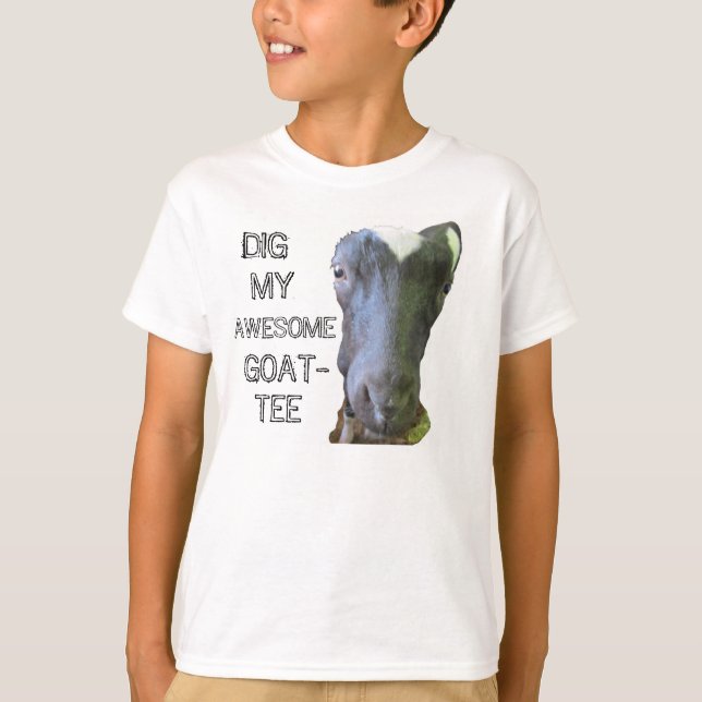 Goat "MY FANTASTISK GOAT-TEE" Kids Basic T-Shirt (Framsida)