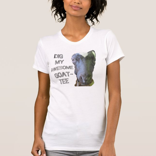 Goat ’MY FANTASTISK GOAT-TEE’ Womens Avslappnad Sc Tee Shirt (Framsida)
