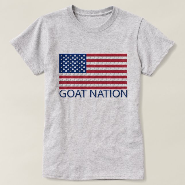 GOAT NATION, American Goat GetYerGoat™ T-shirt (Design framsida)
