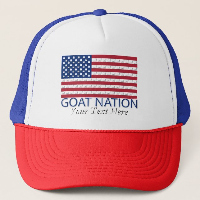 GOAT NATION, American Goat GetYerGoat™ Truckerkeps (Framsida)