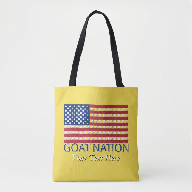 GOAT NATION, American Goat GetYerGoat™ Tygkasse (Framsida)