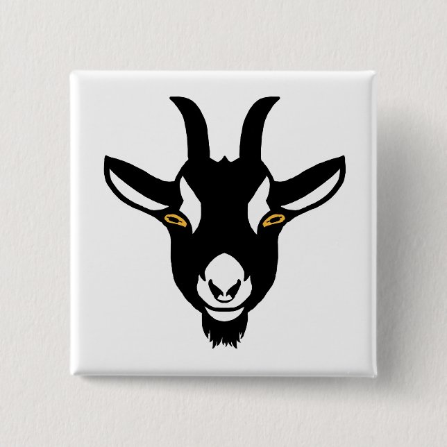 Goat Network - Goat Pin - Square Knapp (Framsida)