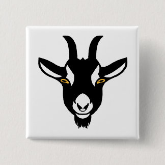Goat Network - Goat Pin - Square Knapp