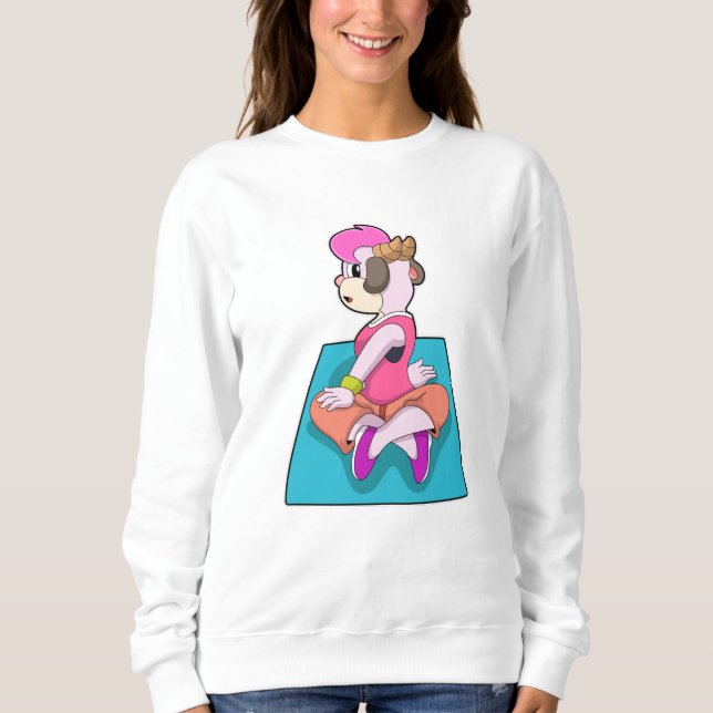 Goat på Yoga på Yoga mat T Shirt (Framsida)