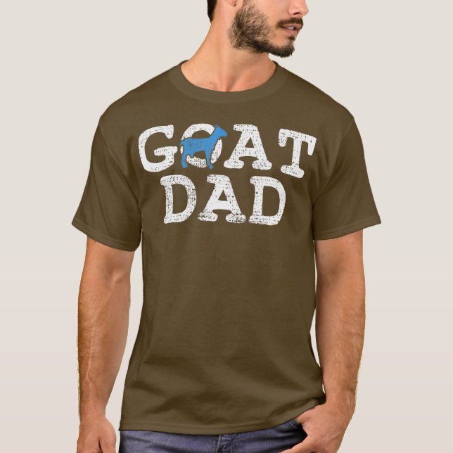 Goat Pappa Fars dag Farmer Gift T Shirt (Framsida)