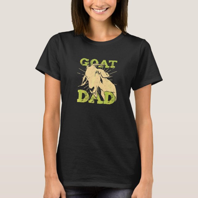Goat Pappa för en getuppfödare T Shirt (Framsida)