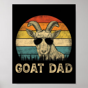 Goat Pappa Goat Älskare pappa Fars dag Poster