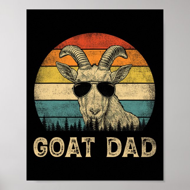 Goat Pappa Goat Älskare pappa Fars dag Poster (Framsidan)