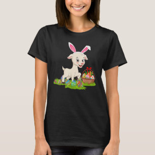 Goat Påskägg Hunting Bunny Goat Påsk Söndag T Shirt