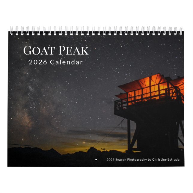 Goat Peak Fire Lookout - 2026 Calendar Kalender (Omslag)
