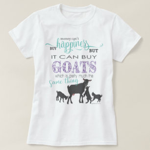 GOAT Pengar kan inte köpa Happiness Change Färg T Shirt