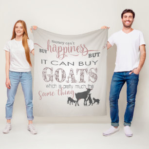 GOAT Pengar kan inte köpa lycka av GetYerGoat™ Fleecefilt
