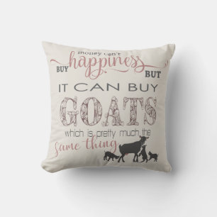 GOAT Pengar kan inte köpa lycka av GetYerGoat™ Kudde