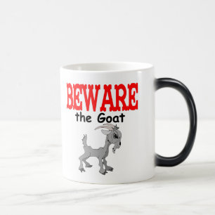 Goat Pet Farm Animal Beware Goat för manar Magisk Mugg