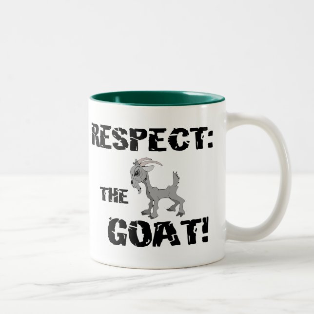 Goat Pet Farm Animal Respect Goat Make Pappa Två-Tonad Mugg (Höger)