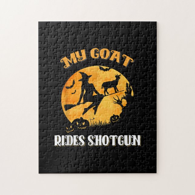 Goat Pistol Scary Halloween Pussel (Vertikal)