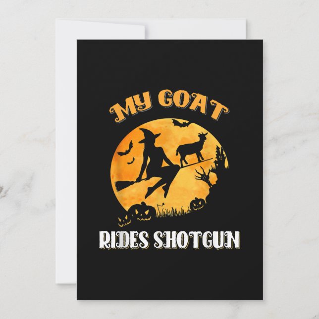 Goat Pistol Scary Halloween Spara Datumet (Framsida)