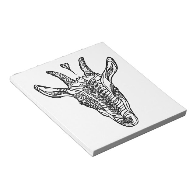 Goat Porträtt med hjärta Anteckningsblock (Vinklad)