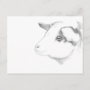Goat-profilvykort av Nicole Janes Vykort