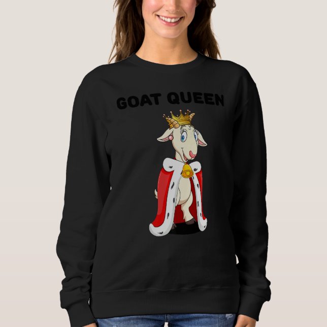 Goat Queen Girls Goat Womens Goat 1 T Shirt (Framsida)