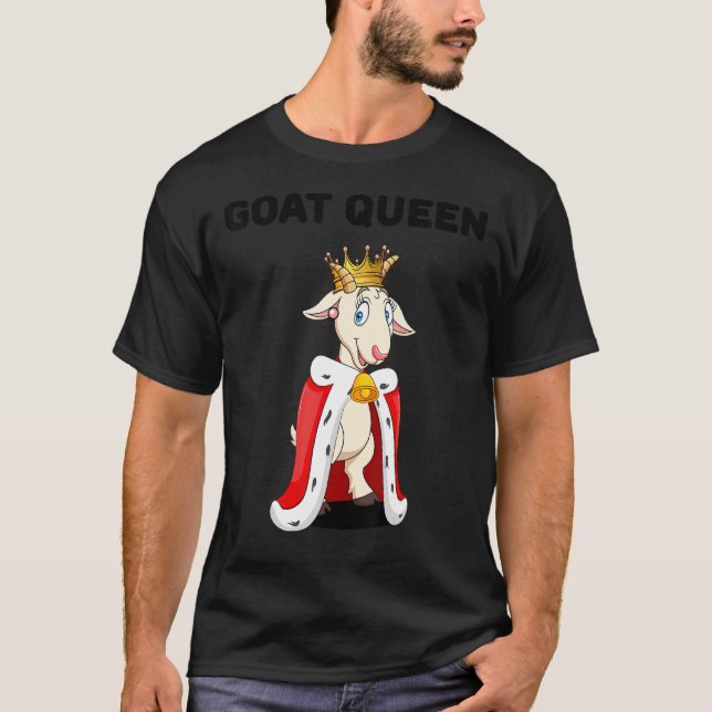 Goat Queen Girls Goat Womens Goat T Shirt (Framsida)