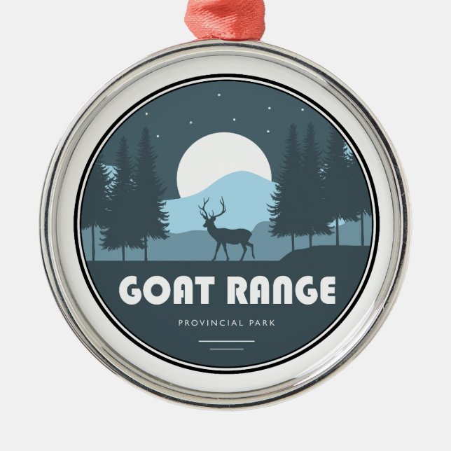 Goat Range Provinspark Hjort Julgransprydnad Metall (Framsidan)