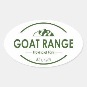 Goat Range Provinspark Ovalt Klistermärke