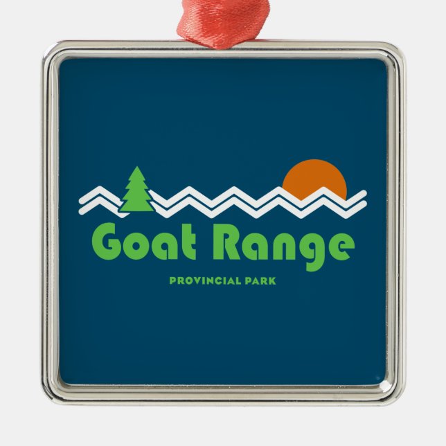 Goat Range Provinspark Retro Julgransprydnad Metall (Framsidan)
