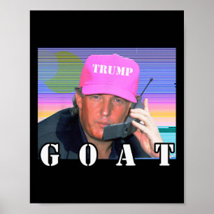 Goat Republican Konservativ Trump 2024 Funny Poster