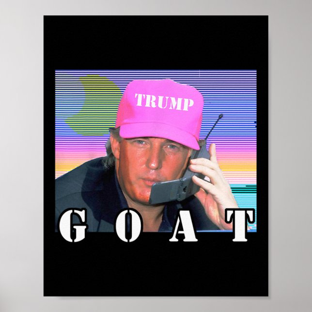 Goat Republican Konservativ Trump 2024 Funny Poster (Framsidan)