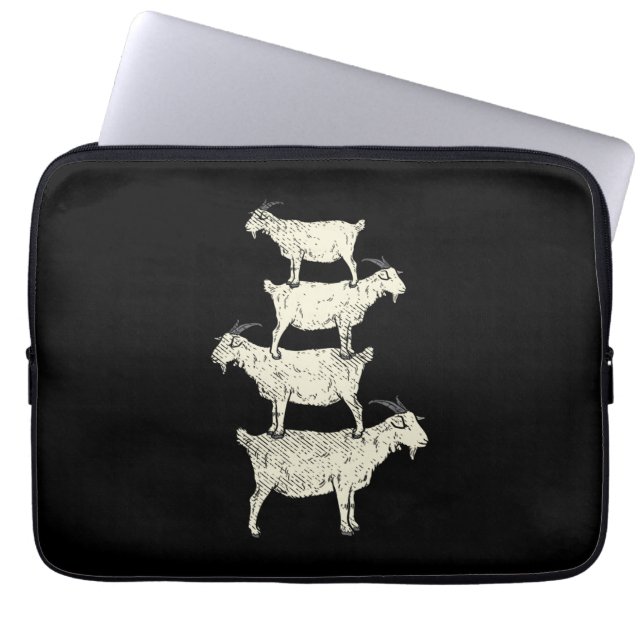 Goat Retro Laptop Fodral (Framsidan)