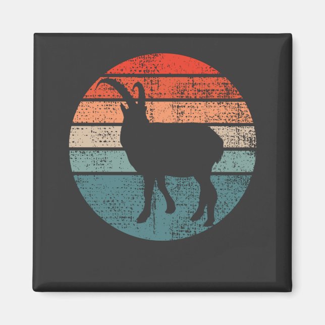 Goat Retro-Vintage Magnet (Framsidan)