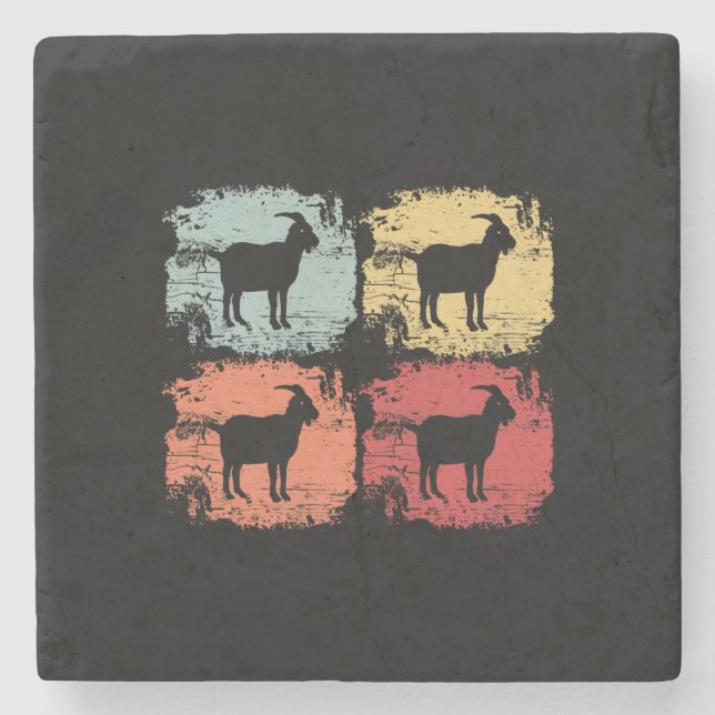 Goat Retro-Vintage Stenunderlägg (Framsidan)