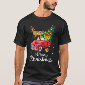 Goat Rides Red Lastbil jul Pajama T Shirt