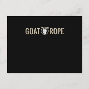 Goat Rope Goat Dekoration Goat Gift Helg Vykort